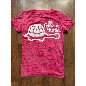 THE GREENE TURTLE Ocean City Maryland Pink V Neck T Shirt Womens Next‎ Level MED